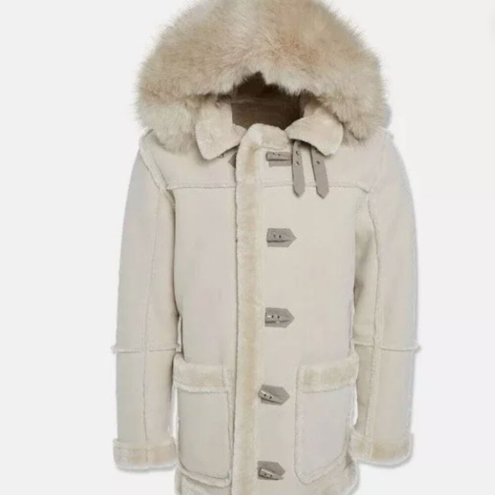 Large JORDAN CRAIG MEN’S DENALI SHEARLING JACKET COAT